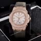 Japan Grade Patek Philippe Nautilus Chronograph Watches Rose Gold Diamond Case (8)_th.jpg